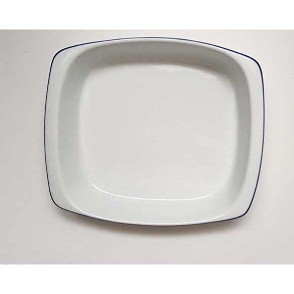 BIA Blanc De Table/Corningware Vintage Casserole Dish W/ Cobalt Blue Trim 9PCS - Picture 3 of 16